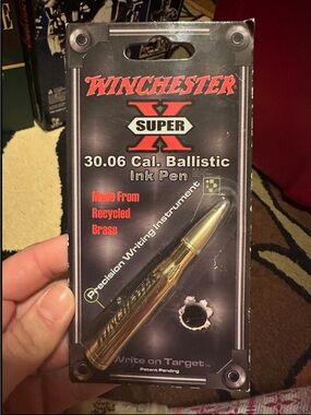 Super X 30.06 Cal Ballistic Ink Pen — Brass Finish